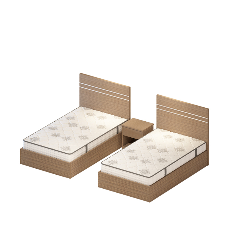 Raxwell 现代简约环保板式床（不含床垫） 双人床1500*2000*900