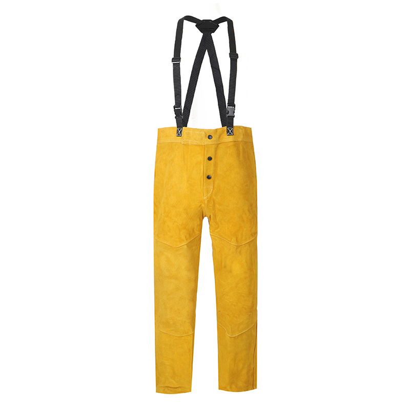 Raxwell 金黄色全皮焊裤(仅裤子)，L码