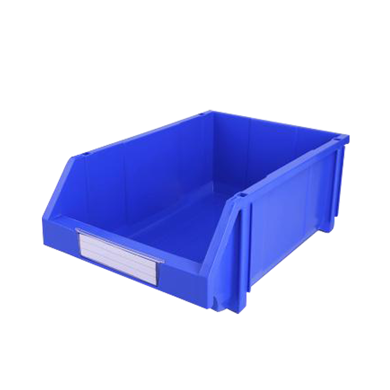 Raxwell 组立背挂斜口盒TK005，外尺寸规格D*W*H(mm)：450×300×177，全新料，蓝色，8个/箱(标签牌1+标签纸1+立柱4)