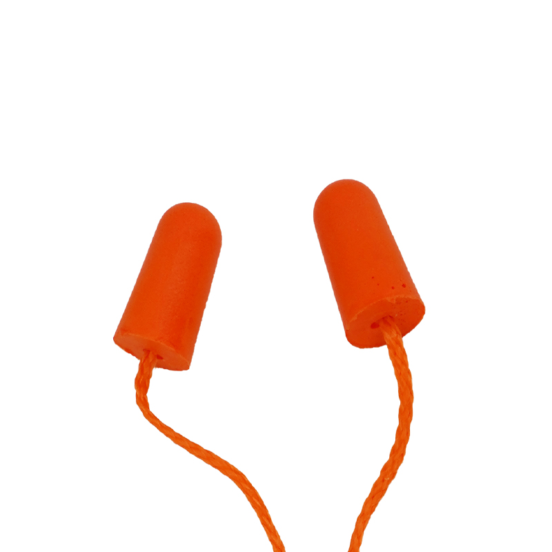 Raxwell 泡棉专业降噪耳塞，带线，橘色，独立包装，100副/盒