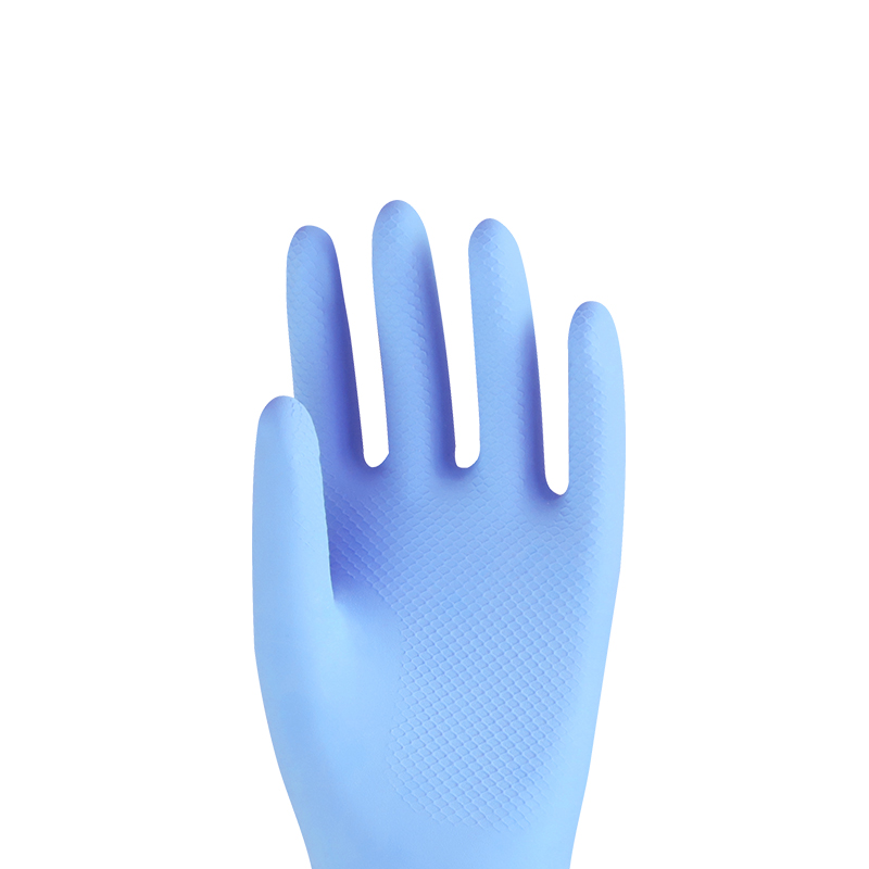Raxwell 家用乳胶防化手套，厚0.4mm,长30cm,M码