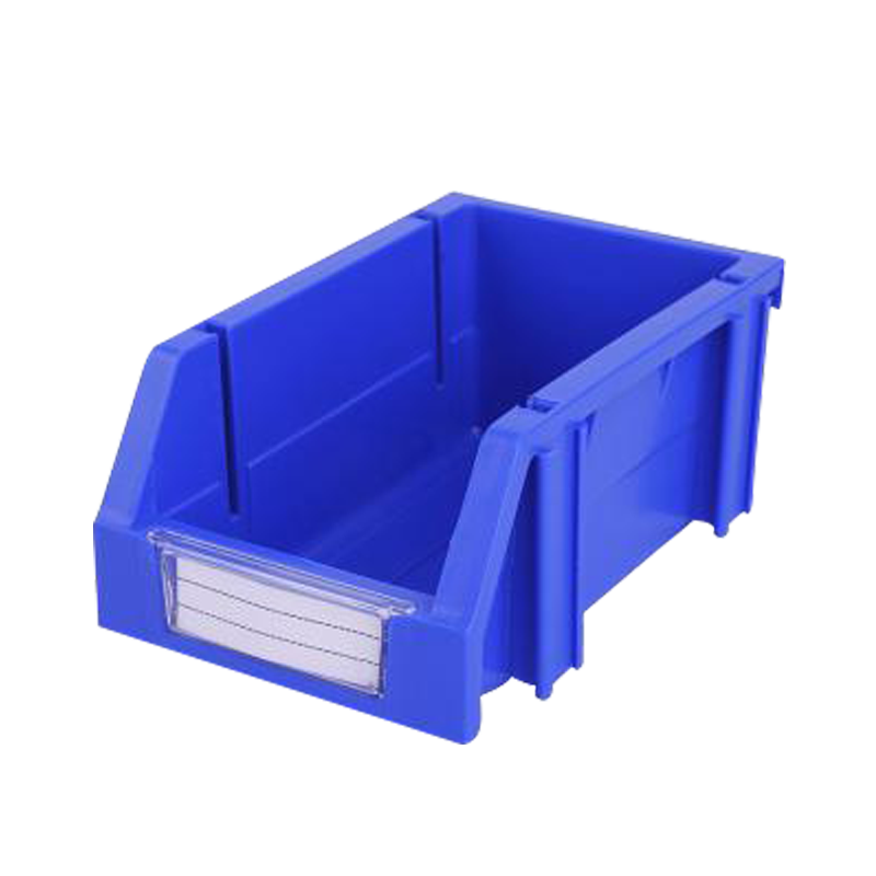 Raxwell 组立背挂斜口盒TK001，外尺寸规格D*W*H(mm)：160×100×74，全新料，蓝色，24(标签牌1+标签纸1+立柱4)