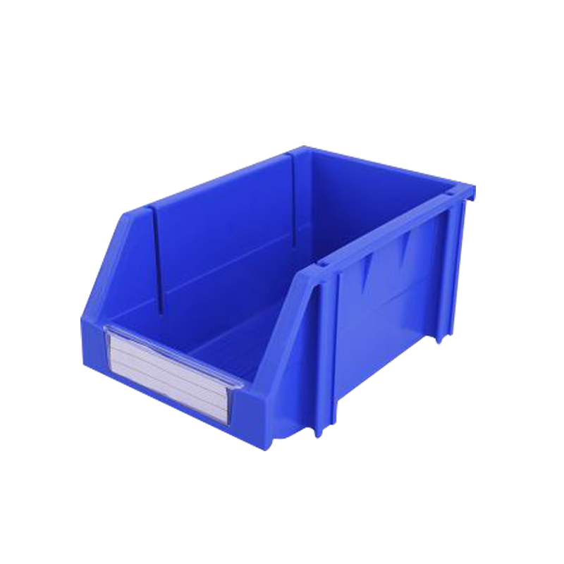 Raxwell 组立背挂斜口盒TK002，外尺寸规格D*W*H(mm)：240×150×124，全新料，蓝色，36(标签牌1+标签纸1+立柱4)