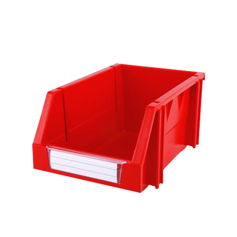 Raxwell 组立背挂斜口盒TK002，外尺寸规格D*W*H(mm)：240×150×124，全新料，红色，36个/箱(标签牌1+标签纸1+立柱4)