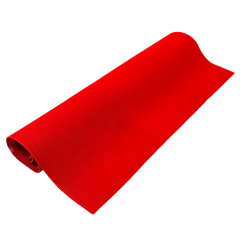 功成狮 疏水防滑垫 S型镂空加密PVC  1.2m*1m*5mm 红色  单位：片