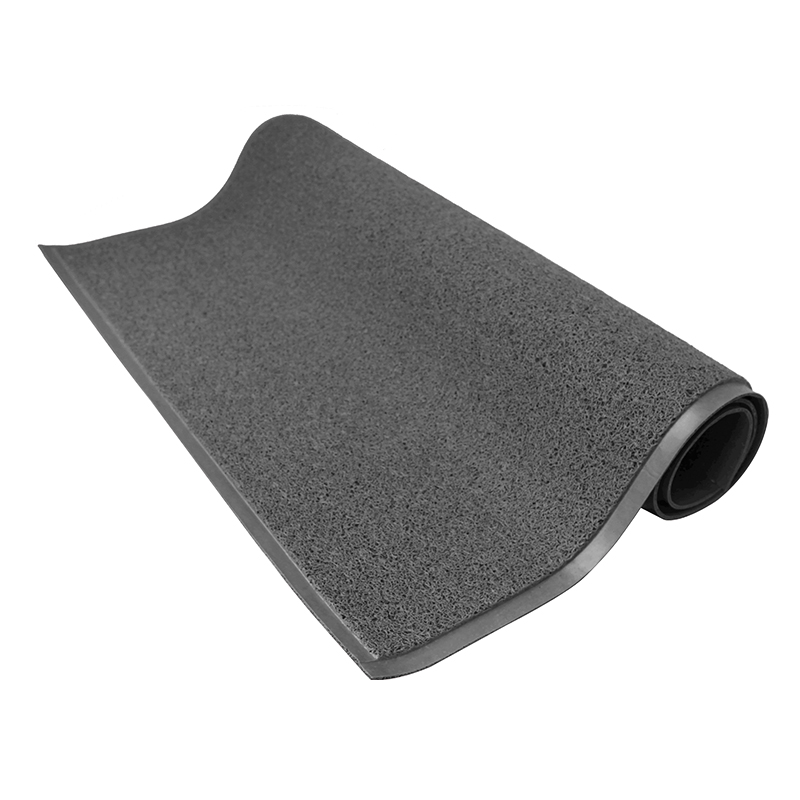 Raxwell  除尘刮沙垫 PVC圈丝细丝有底  1.2m*5m*11mm 灰色  单位：卷