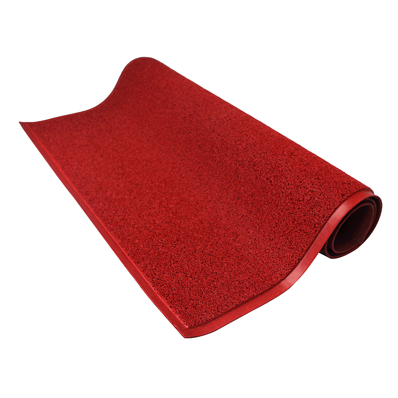 Raxwell  除尘刮沙垫 PVC圈丝细丝有底  1.2m*15m*11mm 红色  单位：卷