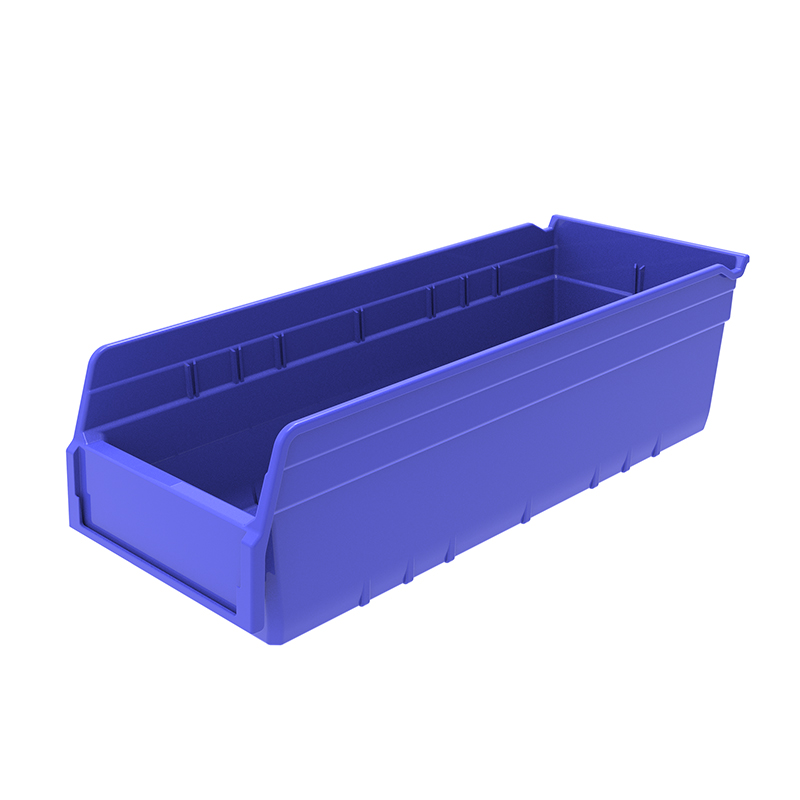 Raxwell 精益物料盒TK5215，外尺寸规格D*W*H(mm)：500×200×150，全新料，蓝色，15(标签牌1+标签纸1)