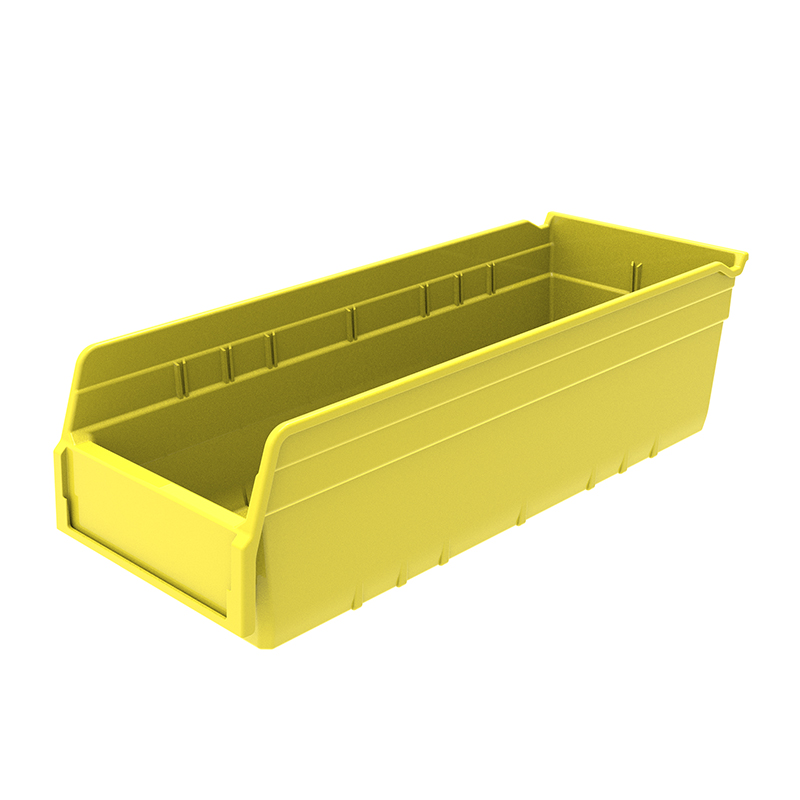 Raxwell 精益物料盒TK5215，外尺寸规格D*W*H(mm)：500×200×150，全新料，黄色，15(标签牌1+标签纸1)