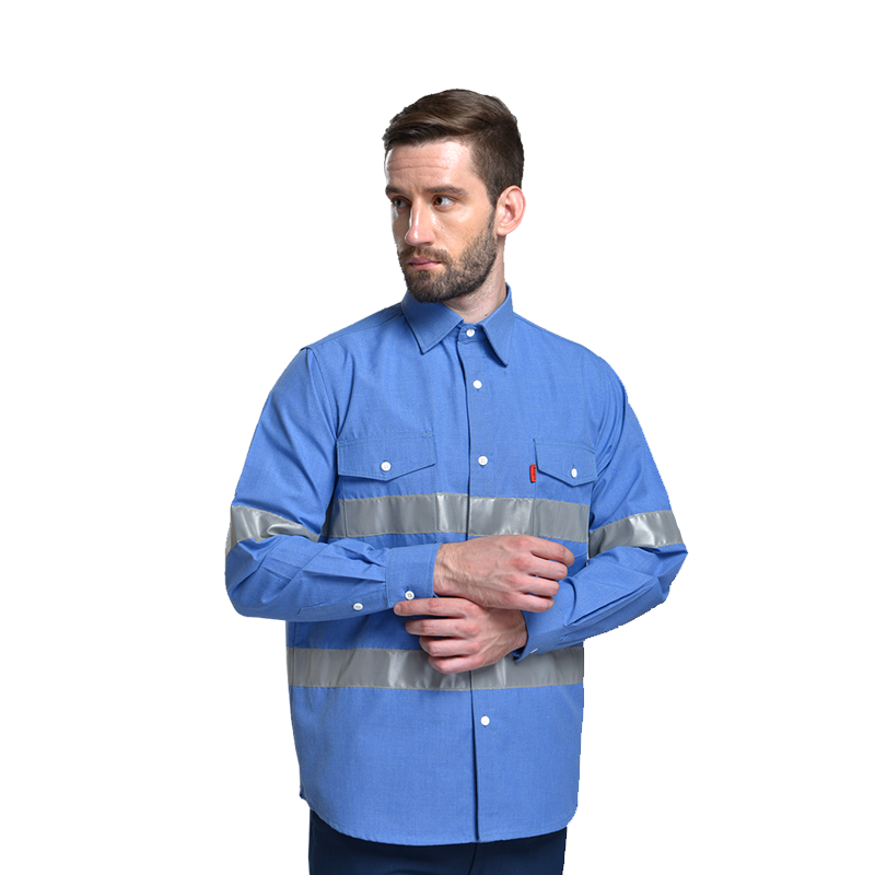Raxwell 防电弧衬衫，II级防护 8Cal，170，天蓝色