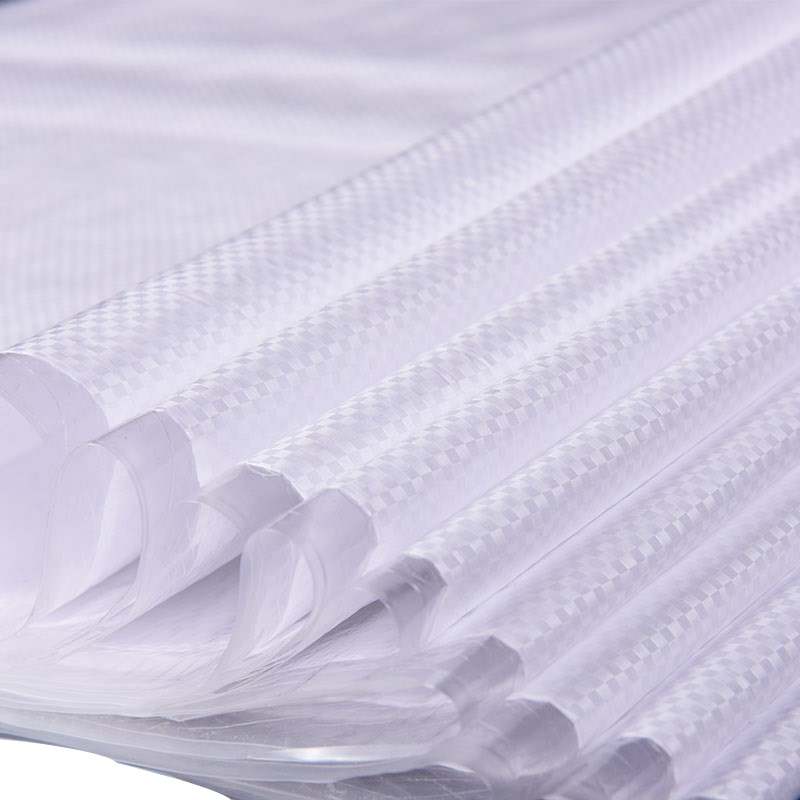 Raxwell 白色覆膜防水编织袋 中厚覆膜，78g/㎡，尺寸(cm)：60*100，100条/包