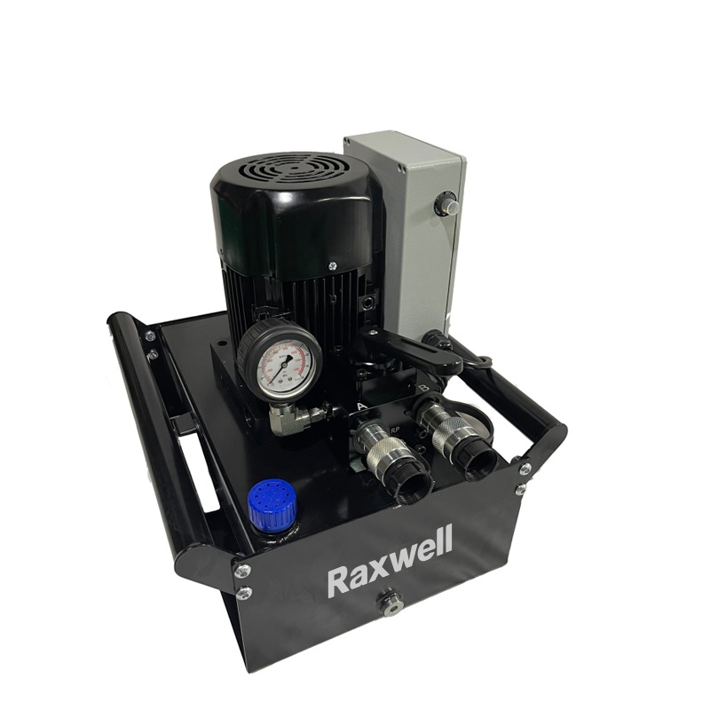 Raxwell 高压电动泵，单双作用，压力700bar/储油量8000ML，无刷电机，回退溢流阀，高精度压力表，RTHP0011，1台