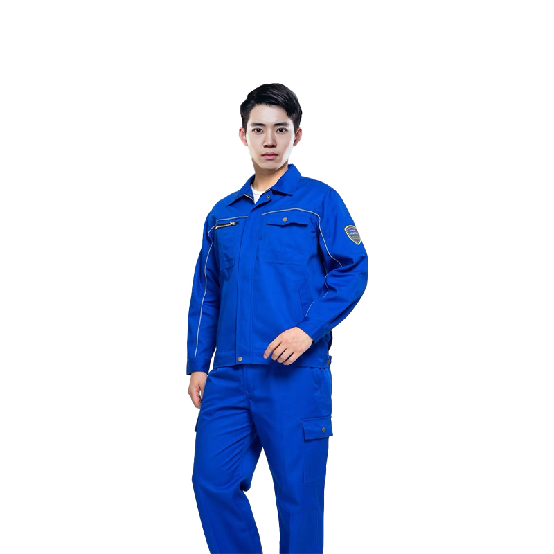 Raxwell 防酸碱防静电工作服套装，宝蓝色，160，RW8508，1套/袋（同系列10套起订）
