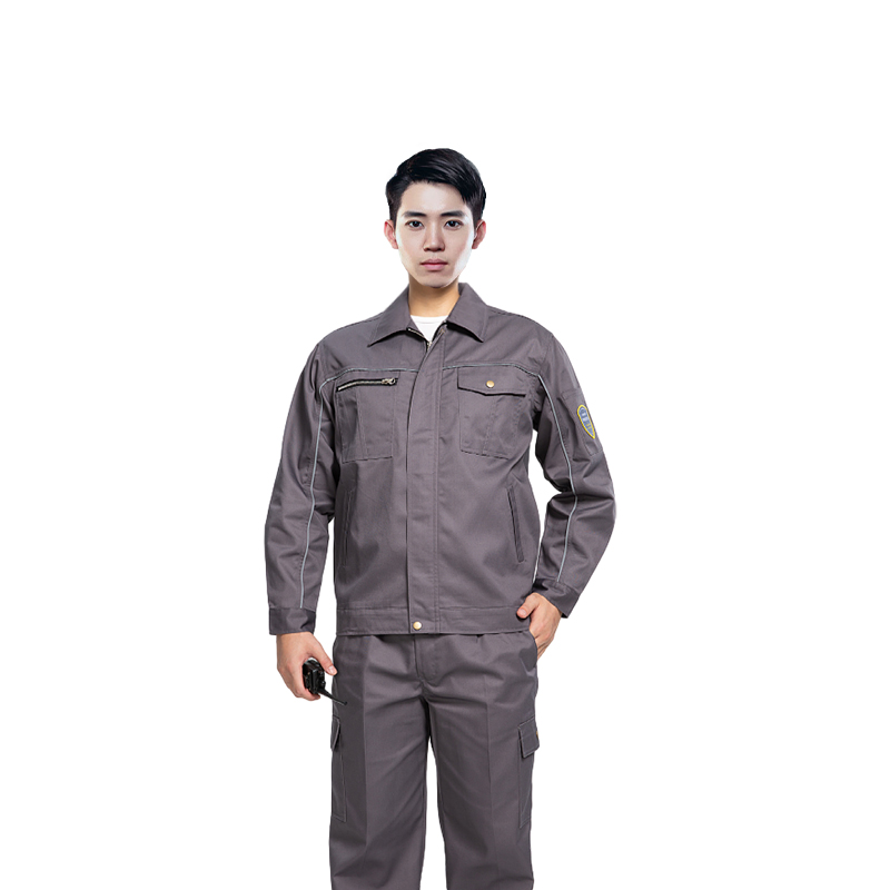 Raxwell 防酸碱防静电工作服套装，灰色，185，RW8520，1套/袋（同系列10套起订）