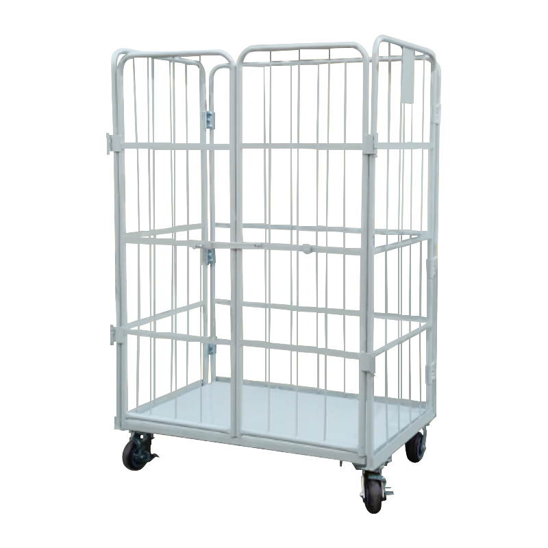 Raxwell 折叠物流台车仓储工具手推车折常规双门C，850*650*1700