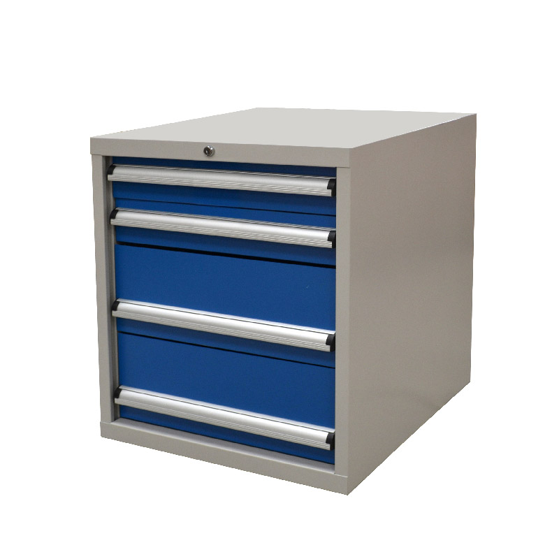 Raxwell 蓝色双开门层板置物柜(三层板双抽)，尺寸(长*宽*高mm)：1000*600*1800