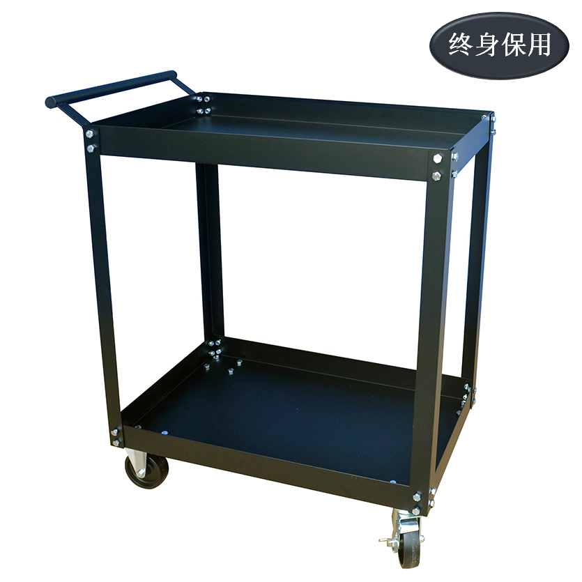 Raxwell 钢制二层手推车，承重:250kg，尺寸(长*宽*高mm):740×410×865