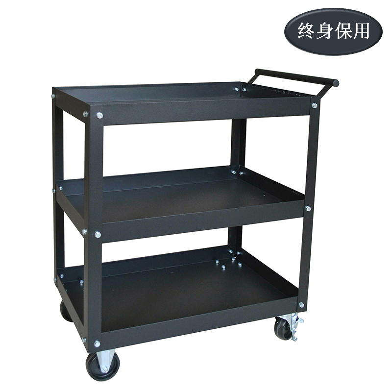 Raxwell 钢制三层手推车，承重:250kg，尺寸(长*宽*高mm):740×410×865