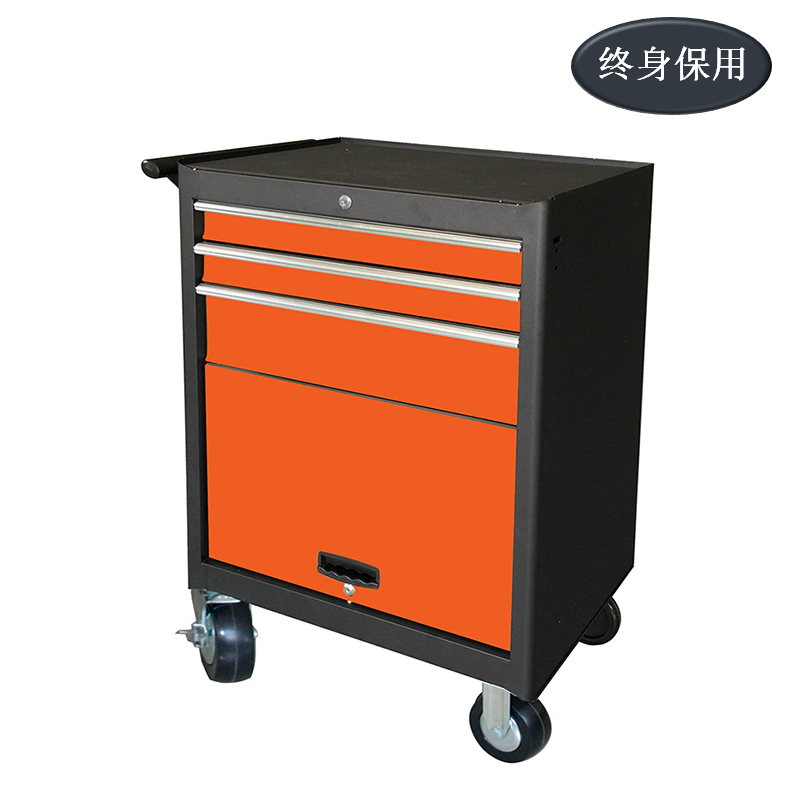 Raxwell 3抽带门可移动工具车，尺寸(长*宽*高mm):688×460×1006