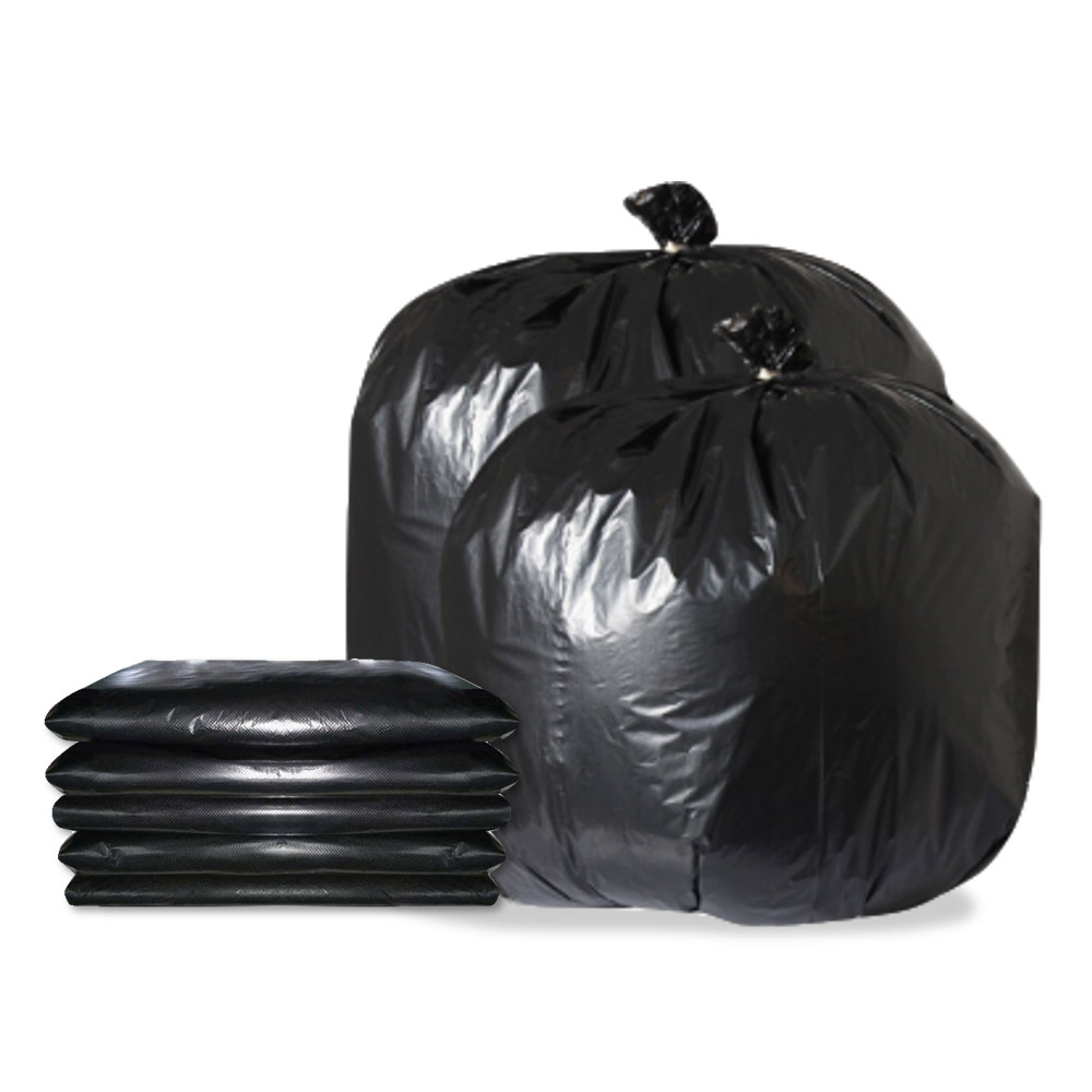 Raxwell 加厚垃圾袋 70*80cm 黑色，双面3丝 (50只/包，20包/袋)