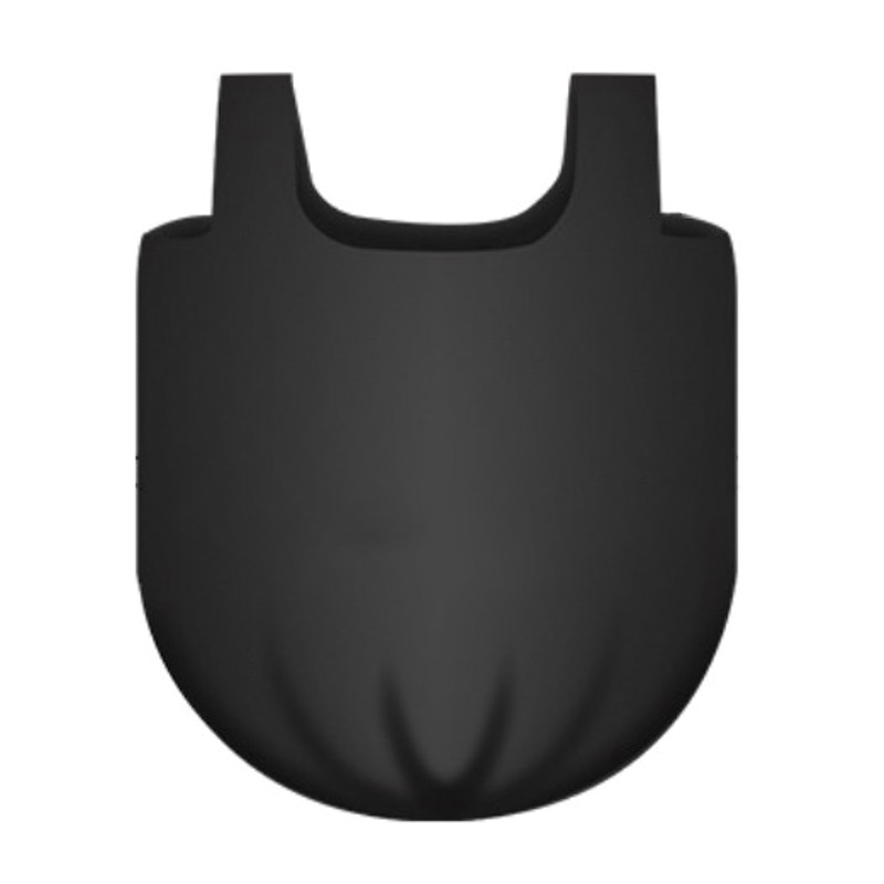 Raxwell 加厚手提式背心垃圾袋 50*60cm，黑色，双面2丝 (30只/卷，100卷/箱)