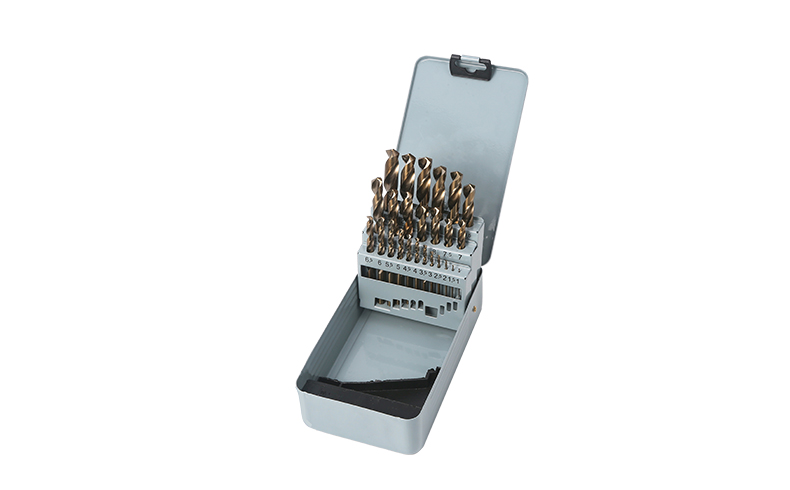 Raxwell 全磨制M35含钴高速钢直柄麻花钻组套，25件套，1-13mm，RTHD0205，25支/盒