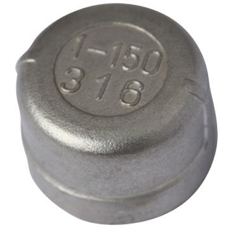 Raxwell 不锈钢304圆管帽，1/2"，DN15，PT螺纹