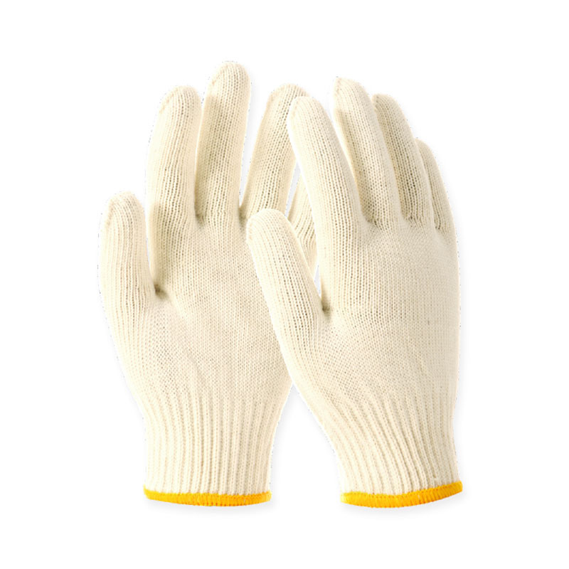 Raxwell 720g涤棉手套，乳白，10针，12副/袋，50袋/包