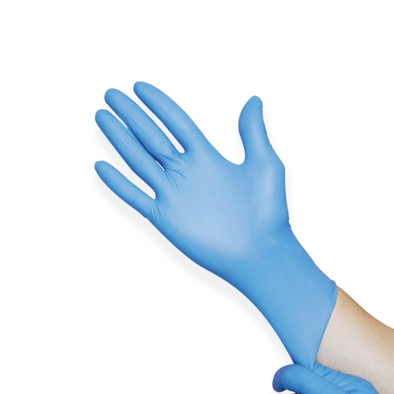 Raxwell 一次性丁腈手套，蓝色，尺寸 M，无粉