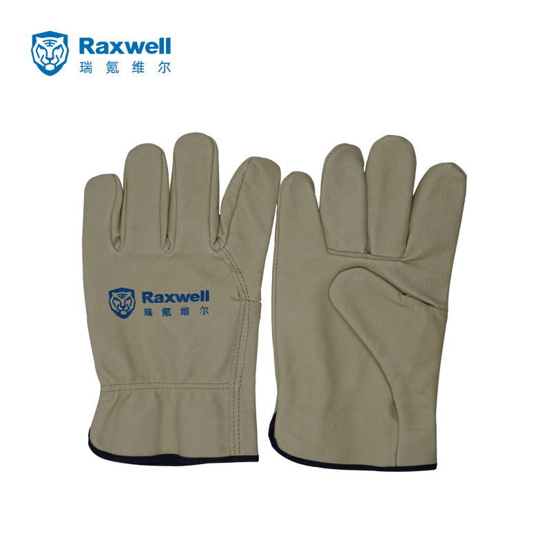 Raxwell 优质猪皮全皮手套，12副/袋