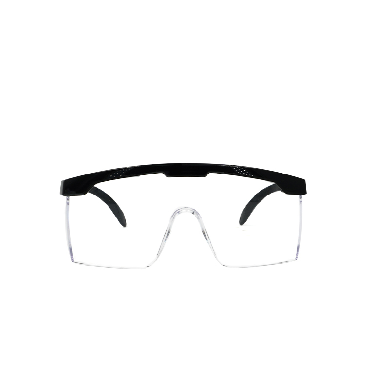 Raxwell SG-Cla500 经典款防护眼镜，黑色镜框，可带矫视眼镜，聚碳酸酯镜片，1副/袋